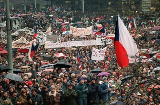 الثورة المخملية في تشيكوسلوفاكيا