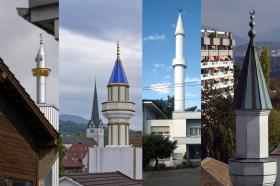 Collage de minaretes en Suiza