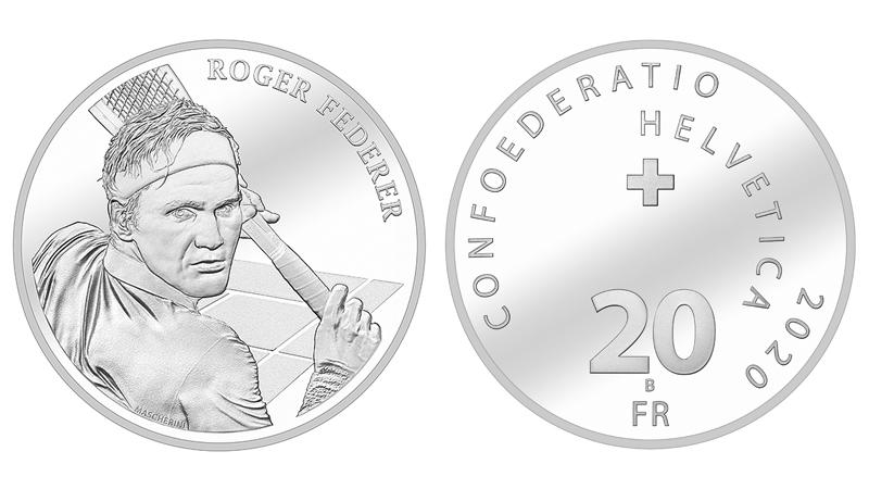 その他【入手困難】Silver coin Federer/フェデラー コイン 記念銀貨