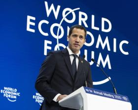 Juan Guaidó en el Foro de Davos