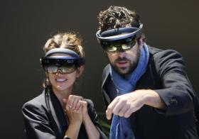 People wearing HoloLens
