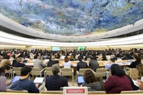 A view inside the Human Rights Council