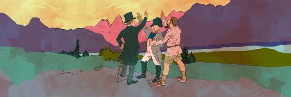 Illustration über Geschichte