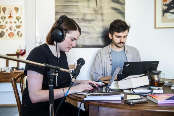 Agathe Raboud and Semion Sidorenko producing Radio 40