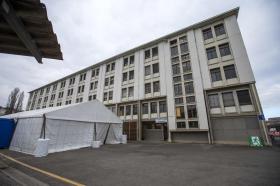 The renovated Vernets military barracks in Geneva