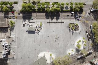 An empty plaza