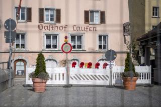 スイスのラウフェンブルクとドイツの国境