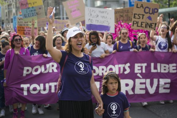 Women s demonstration in Lausanne in 2019