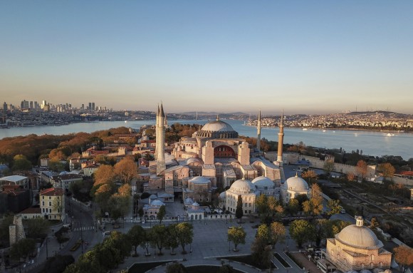Il complesso di Santa Sofia a Istanbul visto dall alto.