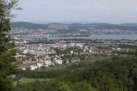 Ciudad de Zúrich vista desde lo alto