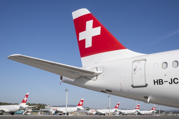 Swiss planes at Zurich airport