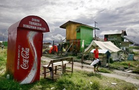 Coca-Cola-Werbung in Indonesien