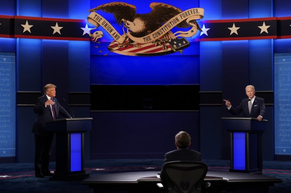 Débat entre les deux candidats à la présidentielle américaine.