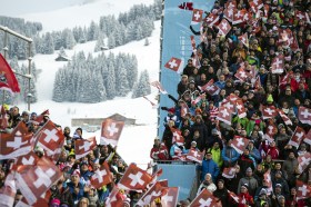 Adelboden ski fans