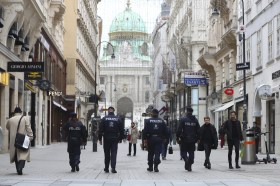 Policías en Viena
