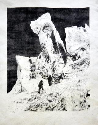 Eisturm-des-Bossons-gletschers-from the series «Monuments», 2020, Unique Piece, Courtesy of Bildhalle