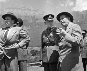 Emil Bührle con un general indio en 1950