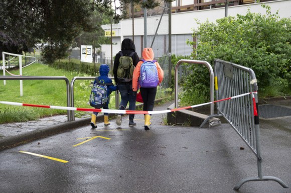 children going to school