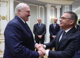 Ice hockey boss regrets ‘warm welcome’ scenes with Lukashenko