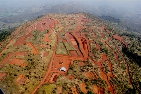 The Simandou iron ore mine in southeastern Guinea.   