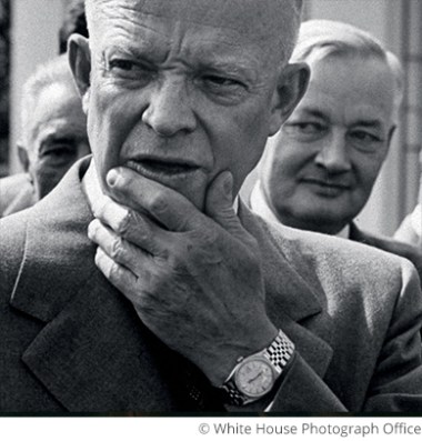 ロレックスの腕時計を付けていた米国初の大統領ドワイト・D・アイゼンハワー氏