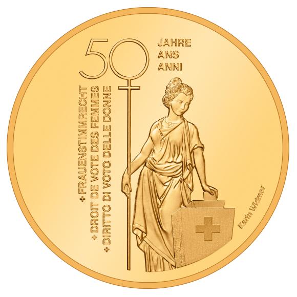CHF50 coin women s suffrage