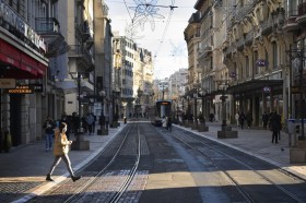 A view of central Geneva on January 18.