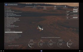 A video still made available from NASA shows Perseverance Mars rover telemetry