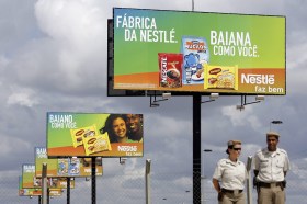 Billboards for Nestlé products