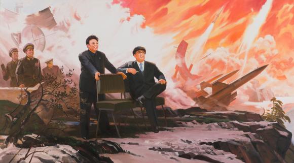 The Missiles, North Korean painting