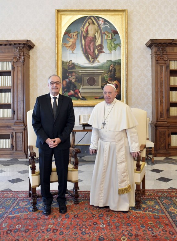 President Guy Parmelin and the pope