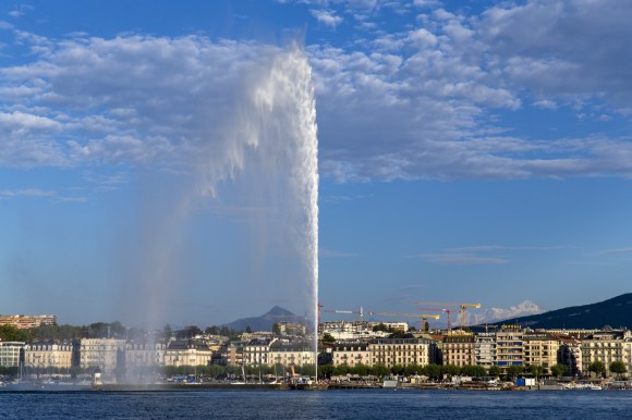 El chorro de agua en Ginebra
