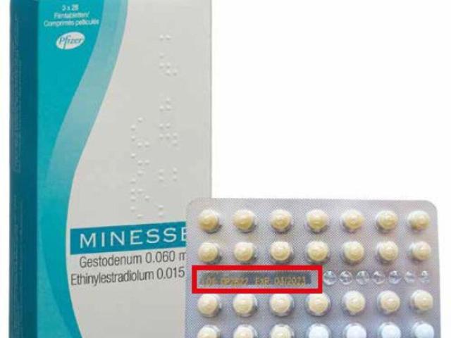 Pfizer richiama la pillola anticoncezionale Minesse 3x28 compresse - SWI