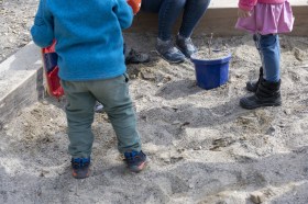 Kids in a sandpit