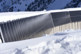 solar panels in the alps