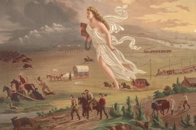 American Progress (1872) (John Gast) Allegorie Engel und der Westen