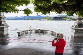 Flooded Lake Lucerne