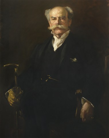 Portrait d une homme du 19e siècle.