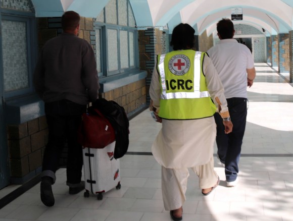 ICRC workers in Kabul