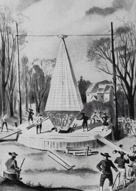 1784年、チャン兄弟がゾロトゥルンで気球を浮き上がらせた