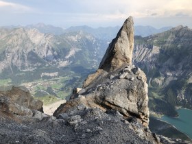 Spitzer Stein mountain in Bernese Oberland