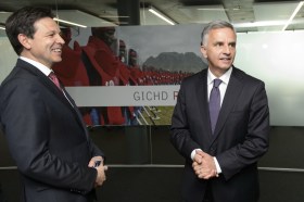 Christian Dussey and former Foreign Minister Didier Burkhalter