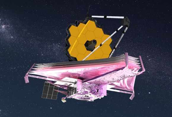 An artist s impression of the James Webb Space Telescope.