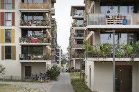 Les Vergers eco housing in Meyrin, Geneva