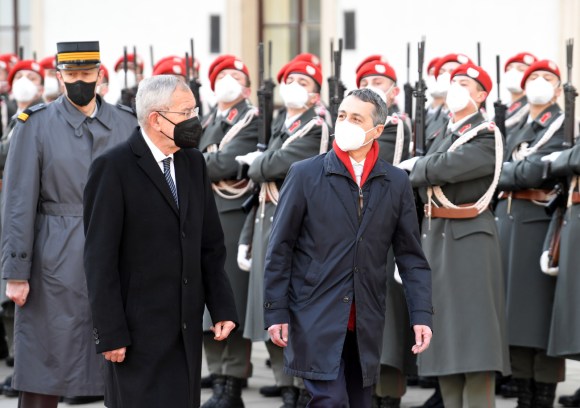 الرئيس السويسري والرئيس النمساوي