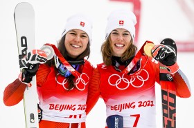skiing