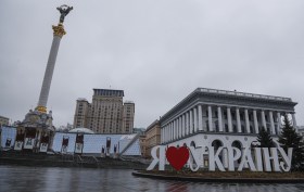 Platz der Unabhängigkeit in Kiew