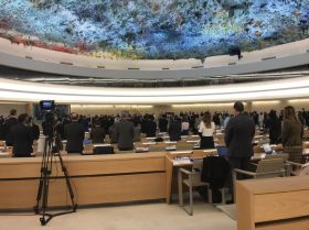 Minute of silence in Human Rights Council