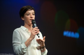 ジュネーブ国際人権映画祭とフォーラム（FIFDH）の総監督を務めるイザベル・ガッティカー氏