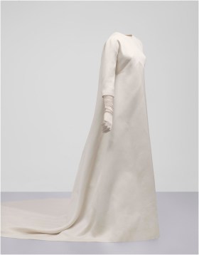 Ivory gazar wedding dress from 1967